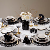 Schafer Adel Black 56 Parça Yemek Takımı Siyah